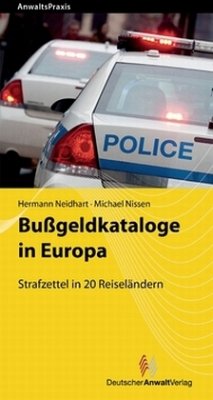 Bußgeldkataloge in Europa - Neidhart, Hermann; Nissen, Michael