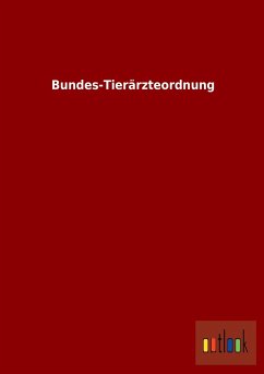 Cover Bundes-Tierärzteordnung
