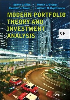 Modern Portfolio Theory and Investment Analysis - Elton, Edwin J.; Gruber, Martin J.; Brown, Stephen J.