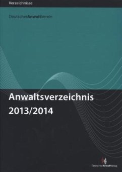 Cover Anwaltsverzeichnis 2013/2014 Normalausgabe