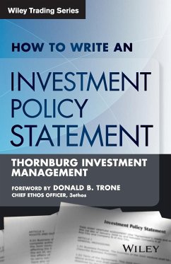 How to Write Investment Policy - DiBruno, Rocco