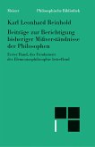 Beiträge zur Berichtigung bisheriger Mißverständnisse der Philosophen (I) (eBook, PDF)