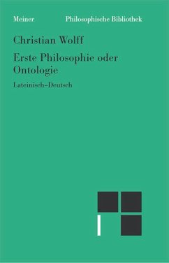 Erste Philosophie oder Ontologie (eBook, PDF) - Wolff, Christian