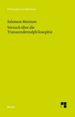 Versuch über die Transzendentalphilosophie (eBook, PDF) - Maimon, Salomon