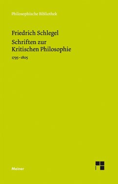 Schriften zur Kritischen Philosophie (eBook, PDF) - Schlegel, Friedrich