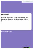 Unterrichtseinheit zur Wiederholung der Prozentrechnung - Werkrealschule, Klasse 9 (eBook, ePUB)