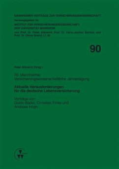 Aktuelle Herausforderungen für die deutsche Lebensversicherung (eBook, PDF) - Bader, Guido; Finke, Christian; Hogh, Andreas