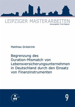 Begrenzung des Duration-Mismatch von Lebensversicherungsunternehmen in Deutschland durch den Einsatz von Finanzinstrumenten (eBook, PDF) - Grösbrink, Matthias