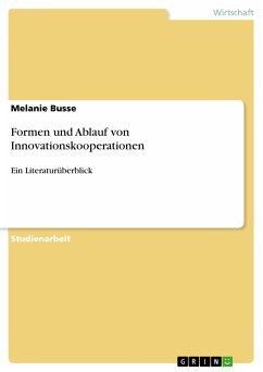 Formen und Ablauf von Innovationskooperationen (eBook, ePUB)