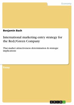 International marketing entry strategy for the Red//Green Company (eBook, ePUB) - Bach, Benjamin