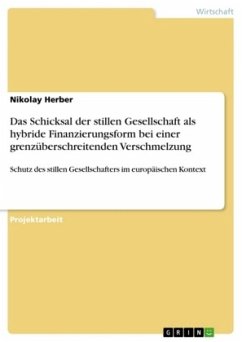 Das Schicksal der stillen Gesellschaft als hybride Finanzierungsform bei einer grenzüberschreitenden Verschmelzung - Herber, Nikolay