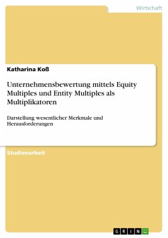 Unternehmensbewertung mittels Equity Multiples und Entity Multiples als Multiplikatoren