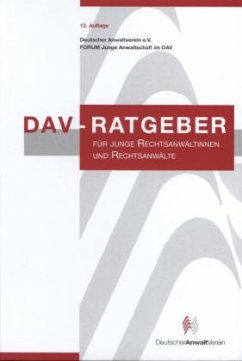 Cover DAV-Ratgeber für junge Rechtsanwältinnen und Rechtsanwälte