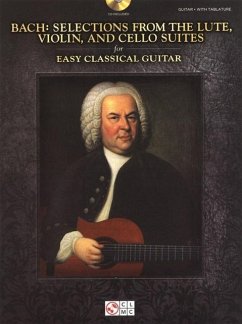 Cover Bach - Selections from the Lute, Violin, and Cello Suites for Easy Classical Guitar