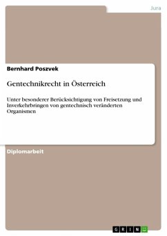 Gentechnikrecht in Österreich (eBook, ePUB) - Poszvek, Bernhard