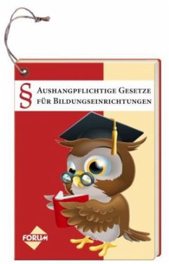 Cover Aushangpflichtige Gesetze für Bildungseinrichtungen