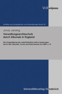 Verwaltungsrechtsschutz durch tribunals in England - Jansing, Jonas