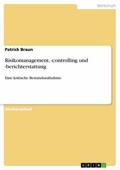 Risikomanagement, -controlling und -berichterstattung (eBook, ePUB)