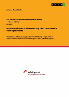 Die tatsächliche Berichterstattung über immaterielle Vermögenswerte (eBook, PDF) - Wauschkuhn, Johanna