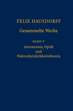 Felix Hausdorff - Gesammelte Werke Band 5 (eBook, PDF)