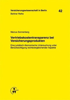 Vertriebskostentransparenz bei Versicherungsprodukten (eBook, PDF) - Sonnenberg, Marcus
