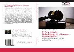 El Principio de Definitividad en el Amparo Administrativo - Mendoza Salazar, Cesar Augusto