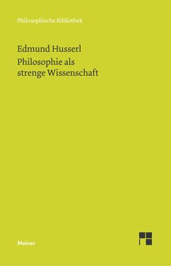 Philosophie als strenge Wissenschaft (eBook, PDF) - Husserl, Edmund