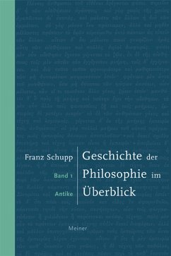 Geschichte der Philosophie im Überblick. Band 1: Antike (eBook, PDF) - Schupp, Franz