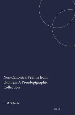 Non-Canonical Psalms from Qumran: A Pseudepigraphic Collection - Schuller, Eileen M