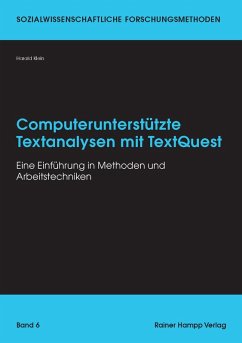Computerunterstützte Textanalysen mit TextQuest (eBook, PDF) - Klein, Harald