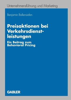 Preisaktionen bei Verkehrsdienstleistungen (eBook, PDF) - Ballensiefen, Benjamin