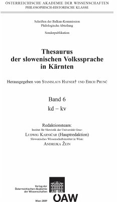Cover Thesaurus der slowenischen Volkssprache in Kärnten (eBook, PDF)