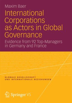 International Corporations as Actors in Global Governance (eBook, PDF) - Baer, Maxim