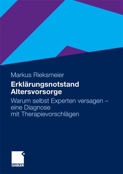 Erklärungsnotstand Altersvorsorge (eBook, PDF) - Rieksmeier, Markus