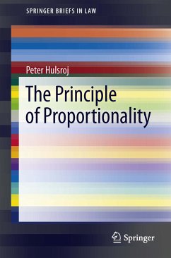 The Principle of Proportionality (eBook, PDF) - Hulsroj, Peter