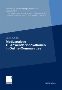 Motivanalyse zu Anwenderinnovationen in Online-Communities (eBook, PDF) - Janzik, Lars