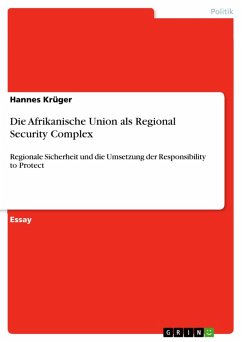 Die Afrikanische Union als Regional Security Complex (eBook, ePUB) - Krüger, Hannes