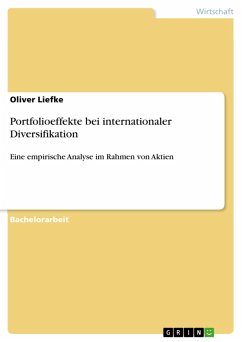 Portfolioeffekte bei internationaler Diversifikation (eBook, PDF)