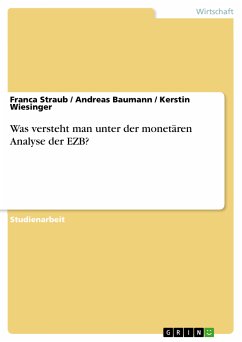 Was versteht man unter der monetären Analyse der EZB? (eBook, PDF) - Straub, Franca; Baumann, Andreas; Wiesinger, Kerstin