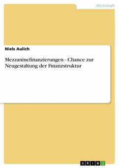 Mezzaninefinanzierungen - Chance zur Neugestaltung der Finanzstruktur (eBook, PDF) - Aulich, Niels
