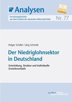 Der Niedriglohnsektor in Deutschland (eBook, PDF) - Schäfer, Holger; Schmidt, Jörg