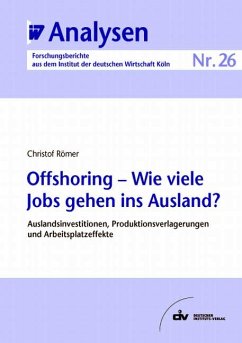 Offshoring - Wie viele Jobs gehen ins Ausland? (eBook, PDF) - Römer, Christof