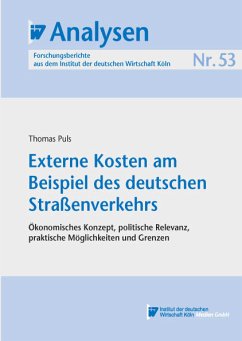 Externe Kosten am Beispiel des deutschen Straßenverkehrs (eBook, PDF) - Puls, Thomas