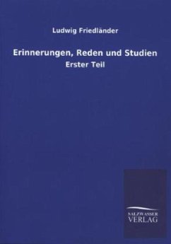 Cover Erinnerungen, Reden und Studien