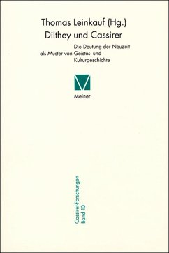 Dilthey und Cassirer (eBook, PDF) - Leinkauf, Thomas