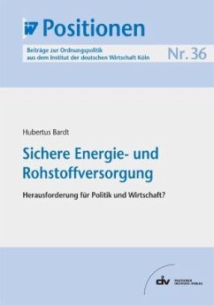 Sichere Energie- und Rohstoffversorgung (eBook, PDF) - Bardt, Hubertus