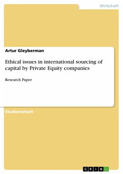 Ethical issues in international sourcing of capital by Private Equity companies (eBook, ePUB) - Gleyberman, Artur