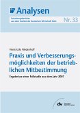 Praxis und Verbesserungsmöglichkeiten der betrieblichen Mitbestimmung (eBook, PDF)