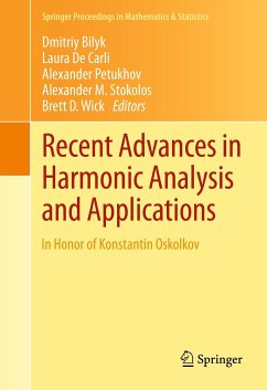 Recent Advances in Harmonic Analysis and Applications (eBook, PDF)