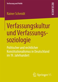 Verfassungskultur und Verfassungssoziologie (eBook, PDF) - Schmidt, Rainer